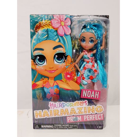 Noah Hairdorables Hairmazing Prom Perfect Fashion Doll & Accessories New In Box - Picture 2 of 3